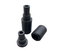 HUISI Convient for Ducati Monster S2 S4 S4R 400 600 750 800 900 1000 2001-2008 Accessoires de moto Curseur de cadre en carbone Protection contre les chocs(Black)