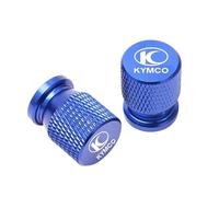 HUISI Convient for KYMCO AK550 XCITING 250 300 350 400 400S 500 Downtown 125 300i Accessoires de Moto Bouchons de Valve de Pneu de Roue couvercles hermétiques(Blue)
