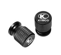 HUISI Convient for KYMCO AK550 XCITING 250 300 350 400 400S 500 Downtown 125 300i Accessoires de Moto Bouchons de Valve de Pneu de Roue couvercles hermétiques(Black)