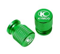 HUISI Convient for KYMCO AK550 XCITING 250 300 350 400 400S 500 Downtown 125 300i Accessoires de Moto Bouchons de Valve de Pneu de Roue couvercles hermétiques(Green)