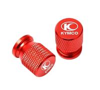 HUISI Convient for KYMCO AK550 XCITING 250 300 350 400 400S 500 Downtown 125 300i Accessoires de Moto Bouchons de Valve de Pneu de Roue couvercles hermétiques(Red)
