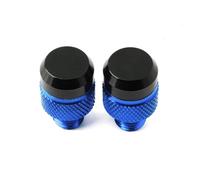 HUISI Convient for MV Agusta F3 675 800 Brutale 800 1000 Turismo Veloce RC Motorcycle M10 * 1.25 Vis en aluminium Boulons Trou de rétroviseur Bouchons Cap(Blue no logo)
