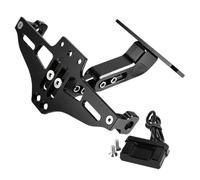 HUISI Convient for NC 700 750 NC700 NC750 X/S NC700X NC700S NC750X NC750S Support de Plaque d'immatriculation arrière Support d'éclairage de Cadre de Plaque d'immatriculation(Black)