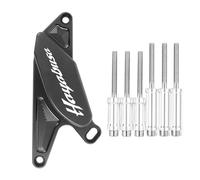 HUISI Convient for Suzuki Fit for Hayabusa GSX1300R Protecteur de Moteur Crash Pads Cadre Curseurs Boîtier de stator de Moteur GSXR 1300 GSX R1300 1997-2021(Size:Black)