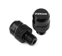 HUISI Convient for Suzuki V-Strom V Strom DL650 DL 650 Vstrom XT 2011-2025 Accessoires Moto M10 Aluminium Rétroviseur Trou Bouchon Vis Boulon(Black)