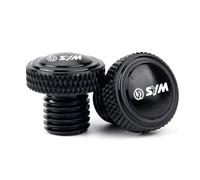 HUISI Convient for SYM CRUISYM GTS300 GTS 300i JOYMAX Z 125 250 300 accessoires moto rétroviseur trou bouchon vis boulons couvercle capuchons CNC aluminium(Black)