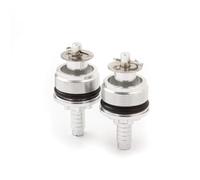 HUISI Convient for XL185 CBF125 CBF150 33 mm CNC moto précharge ajusteurs fourche boulons aluminium accessoires(Sliver)