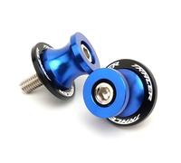 HUISI Convient for Yamaha Tracer 700GT 700 900 GT 900GT TRACER700GT Vis de support moto 6 mm 7 couleurs Bobines bras oscillant curseur(Blue)