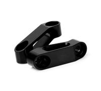 HUISI Convient for Yamaha YZF R1 R3 R6 R7 R125 R25 YZFR1 YZFR3 YZFR6 Accessoires de Moto rétroviseurs rallonge Adaptateur d'extension(NO Logo Black)