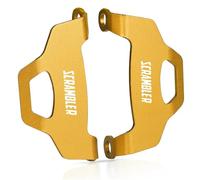 HUISI Couvercle de Protection d'étrier de Frein Avant de Moto adapté aux Accessoires Ducati Scrambler 800 2015-2021 Scrambler1100 2018-2024(Gold)
