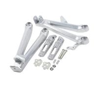 HUISI Kit de repose-pieds arrière for moto CBR1000RR 2004-2007 2005 2006(Silver)