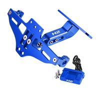HUISI Kit de Support de Plaque d'immatriculation for Garde-Boue arrière de Moto, Compatible avec Kawasaki ZH2 Z H2 H2SX Ninja H2 R H2R SX SE 2021 2022 2023(Blue)