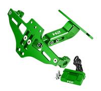 HUISI Kit de Support de Plaque d'immatriculation for Garde-Boue arrière de Moto, Compatible avec Kawasaki ZH2 Z H2 H2SX Ninja H2 R H2R SX SE 2021 2022 2023(Green)