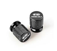 HUISI Lot de 2 Bouchons de Valve de Pneu for Motos Rieju(Black)