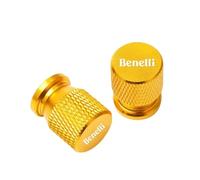 HUISI Lot de 2 Capuchons de Valve de Pneu en Aluminium CNC for Moto Benelli Leoncino 500 TRK502X TNT125 300 502C BN 125 302(Glod)