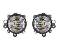 HUISI Phare avant LED for moto E9, compatible avec les modèles Jinyi 1800 GL1800 2006-2010 2012-2017, feu antibrouillard avant(2pcs Silver)