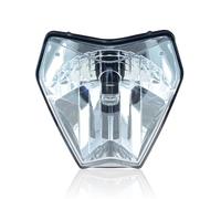 HUISI Phare avant LED for moto, phare avant Supermoto, carénage adapté for EXC SXF XCW MX Dirt Bike Enduro(Central Light)