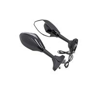 HUISI Rétroviseur convexe HD modifié for moto CB600 CBR600, universel, espacement des trous de 2,5 à 7 cm, ambre(Clear A)