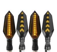 HUISI Support de Plaque d'immatriculation avec feu arrière et éliminateur de Garde-Boue for Aprilia DORSODURO750 DORSODURO 750 2014 2015 2016 2017(2 Pairs Yellow)