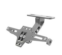 HUISI Support de Plaque d'immatriculation de Moto CNC, Cadre de Plaque d'immatriculation, éliminateur de Garde-Boue arrière, pièces de Moto adaptées for CFMOTO 250NK 300NK NK300 NK250(Gray)