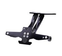 HUISI Support de Plaque d'immatriculation de Moto, éliminateur de Garde-Boue arrière avec Accessoires d'éclairage for Suzuki GSX250R GSX250 GSX 250R(B Aluminum Black)