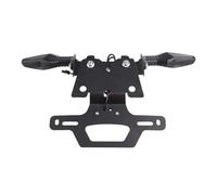 HUISI Support de Plaque d'immatriculation Pliable for Moto Suzuki GSX-8S 8R, éliminateur de Garde-Boue, Support arrière, Clignotant, feu Stop(Set A)