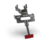 HUISI Support de relocalisation de Plaque d'immatriculation for Moto Yamaha MT-09 / MT09 SP 2024-2025-2026, kit d'élimination de Garde-Boue arrière(E MT MT09 with Light)