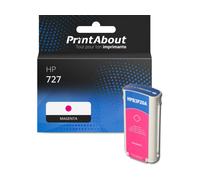 Huismerk HP 727 (B3P20A) Inktcartridge Magenta Hoge capaciteit