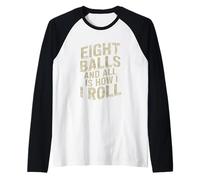 Huit balles et tout est comme je fais rouler le snooker Manche Raglan