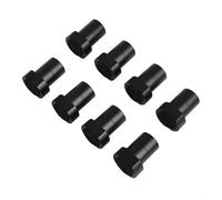 Huit supports de serrage en alliage d'aluminium pour tables de travail du bois, solutions de serrage d'établi pour fraisage, coupe, meulage et positionnement sécurisé (20 mm, noir)