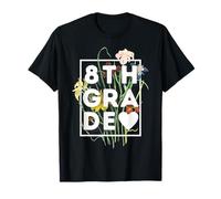 Huitième année Fleur Filles Femmes Teacher Team 8th Grade Squad T-Shirt