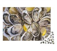 Huîtres Puzzle 1000 Pièces Puzzle pour Adultes Citron Coffret Puzzle 1000 Pièces Détente Décoration Maison Cadeau 70x50cm/1000pcs