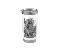 Huitzilopochtli, dieu aztèque de la guerre du soleil, ligne sacrée Gobelet isotherme en acier inoxydable double paroi