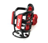 HUIWOR Porte Bidon Moto pour BM&W C400X C400GT C 400GT 400X Moto Porte-Bouteille Support pour Gobelet(Rouge,for C400X)