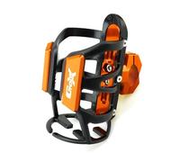 HUIWOR Porte Bidon Moto pour BM&W C400X C400GT C 400GT 400X Moto Porte-Bouteille Support pour Gobelet(Orange,for C400X)