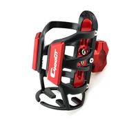HUIWOR Porte Bidon Moto pour BM&W C400X C400GT C 400GT 400X Moto Porte-Bouteille Support pour Gobelet(Rouge,for C400GT)
