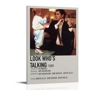 HUIWREYWQRO Poster « Look Who's Talking » - Art mural pour salon, chambre à coucher - Décoration murale sur toile - 20 x 30 cm - Style cadre