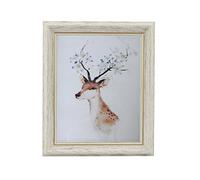 HUIXIANG Cadre Photo 20x25cm Vintage Portrait Cadres Rétro Rustique Picture Frames Vertical Horizontal Table ou Mural pour Posters, Cadeau pour Amis Anniversaire Deco Salon Bureau à Domicile (Blanc)