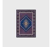 Huixin Bay Tapis de sol violet 120 x 160 cm style ethnique persan antidérapant, imperméable, antibactérien, tapis de sol tout usage pour cuisine, salle de bain ou stations de travail