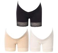 Huixin Maternity Lace Safety Pants sous De Grossesse Boxer Vêtements Vintage sous Shorts Confortables De Maternité Doux Dames Mode Slips Slips (Color : Wie Das Bild (3Pcs), Size : XL)