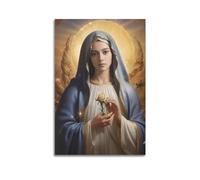 HUIYHB Poster religieux de la Grande Vierge Marie - Poster décoratif sur toile - Impression d'art moderne pour chambre à coucher - 30 x 45 cm