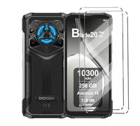 HuiYouMY 2Pcs Verre trempé Anti Casse Protection Compatible with Doogee Blade 20 Ultra/Blade 20 /Blade 20 Play/Blade 20 Turbo Film Protection écran Protège écran Antichoc,Clear