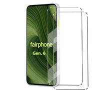 HuiYouMY 2Pcs Verre trempé Anti Casse Protection Compatible with Fairphone 6 Film Protection écran Compatible with Fairphone 6 Protection et Protège écran Antichoc,Clear