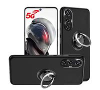 HuiYouMY Coque Anti Casse Protection Compatible with Cubot Max 5 et 1*Anneau Coque de Protection Compatible with Cubot Max 5 étui Housse Etui Protection Antichoc,Black