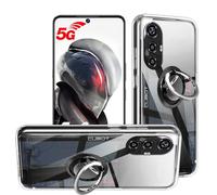 HuiYouMY Coque Anti Casse Protection Compatible with Cubot Max 5 et 1*Anneau Coque de Protection Compatible with Cubot Max 5 étui Housse Etui Protection Antichoc,Clear