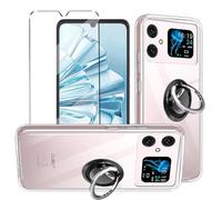HuiYouMY Coque et 1Pcs Verre trempé et 1*Anneau, Coque Protection Compatible with Cubot A20 Coke Coque de Protection Compatible with Cubot A20 étui Housse Etui Protection et protège écran