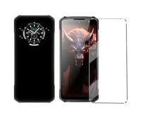 HuiYouMY Coque et 1Pcs Verre trempé Protection Compatible with Doogee S119 Coke Coque de Protection Compatible with Doogee S119 étui Housse Etui Protection et protège écran Antichoc Black