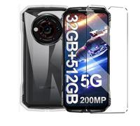 HuiYouMY Coque et 1Pcs Verre trempé Protection Compatible with DOOGEE V30 Pro Coke Coque de Protection Compatible with DOOGEE V30 Pro étui Housse Etui Protection et protège écran Antichoc,Clear