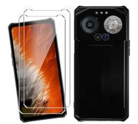 HuiYouMY Coque pour IIIF150 B3 (6.6") avec 2 Pièces Verre Trempé Protection écran, Black Silicone TPU Souple Etui Housse Anti-Rayures Antichoc Case - Noir