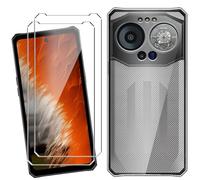 HuiYouMY Coque pour IIIF150 B3 (6.6") avec 2 Pièces Verre Trempé Protection écran, Transparent Silicone TPU Souple Etui Housse Anti-Rayures Antichoc Case - Clear